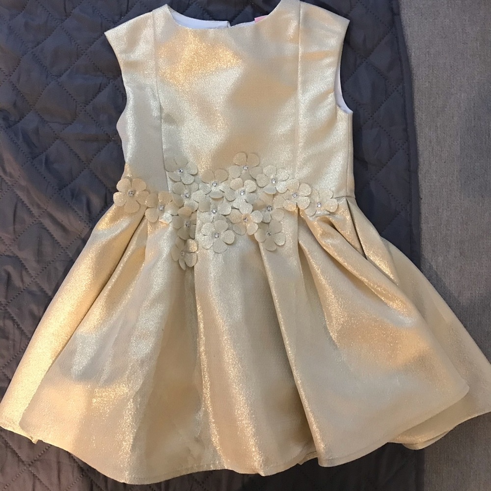 Gold party dress